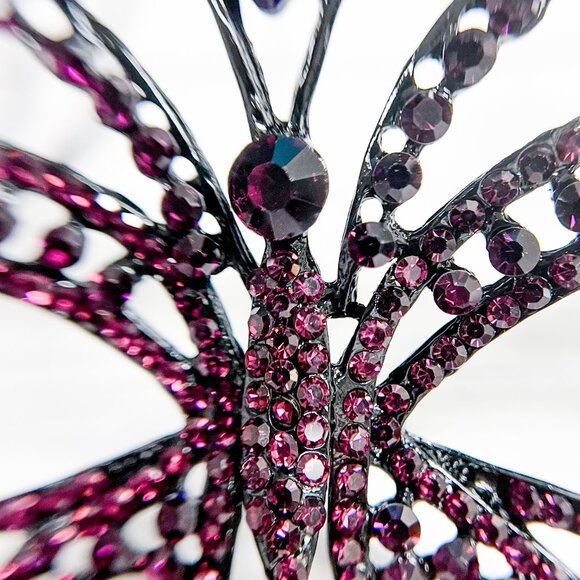 Elegant Purple Butterfly Face Mask - Picture 4 of 7